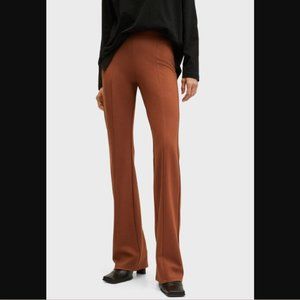 NWT Mango seamed flared leggings in burnt orange
